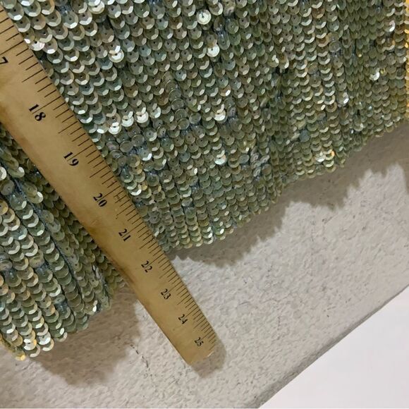 Oscar de la Renta Sequin Silk Cotton Top Size Medium - Picture 5 of 7